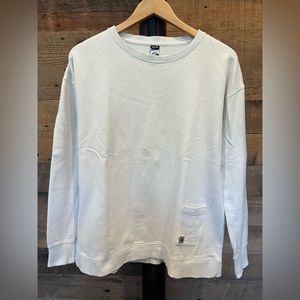 ARMADA Women’s Hayley Crew Neck Sweatshirt, Cream/White, Size MEDIUM